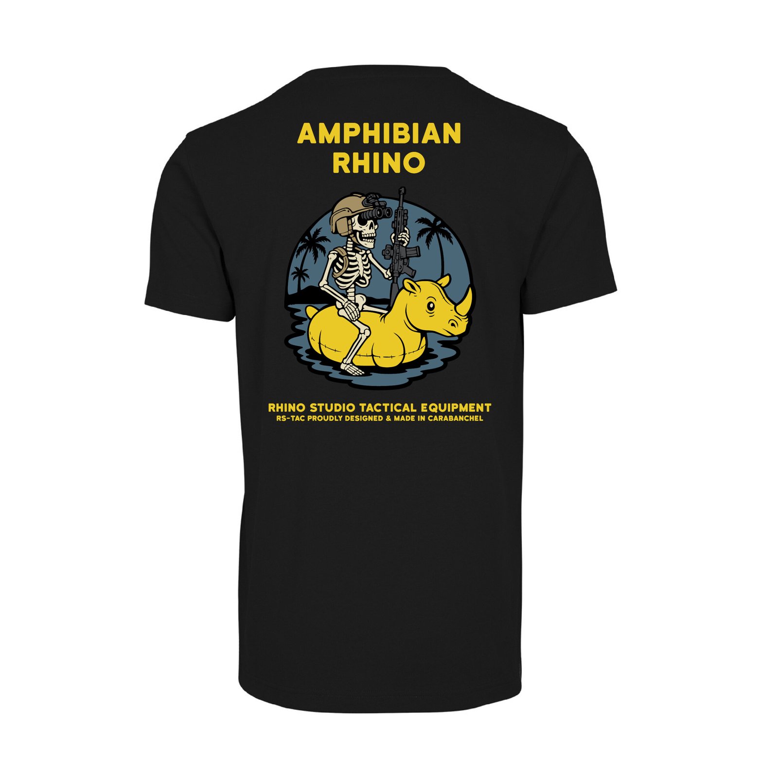 RS-TAC Camiseta Amphibian Rhino - Negra