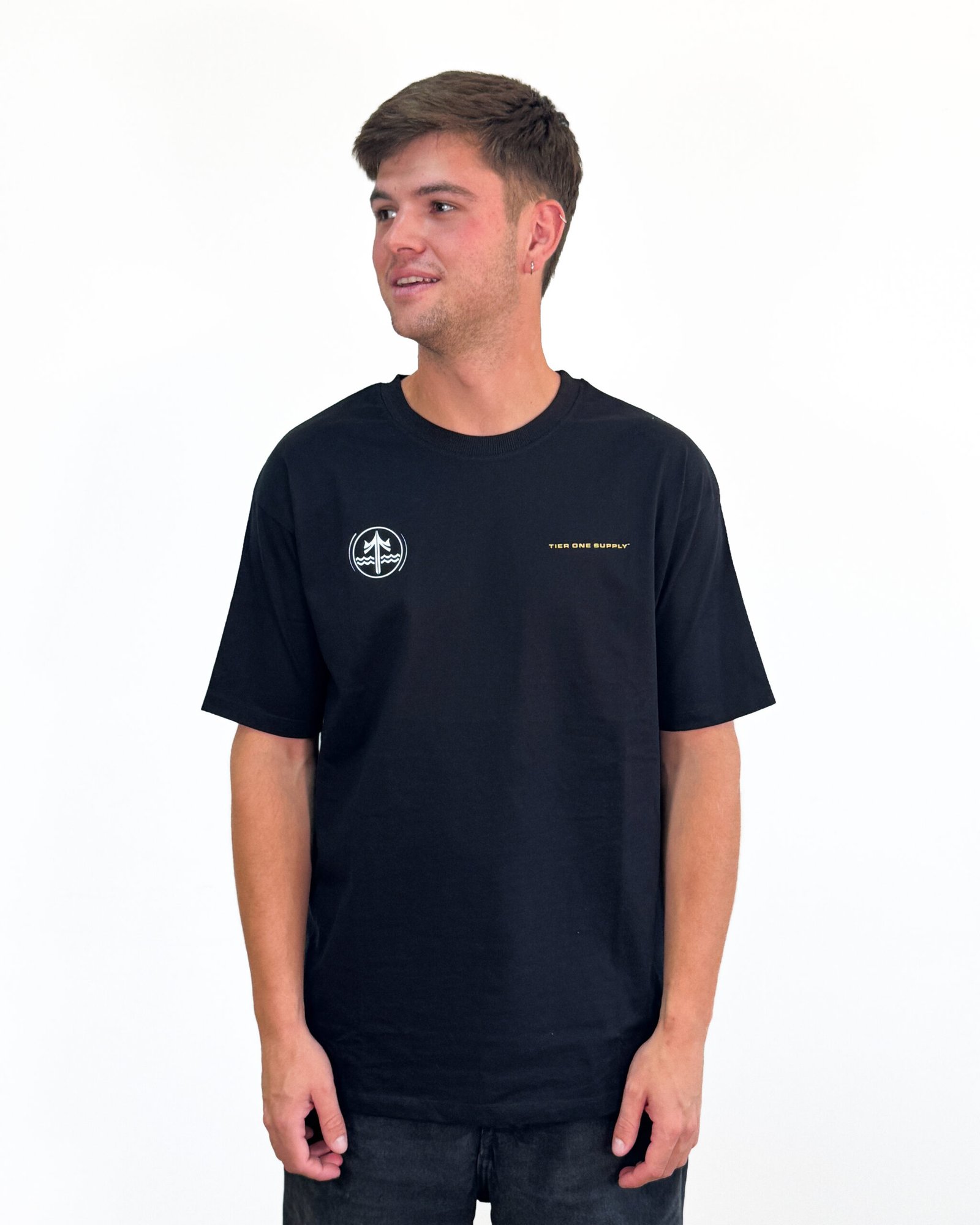 Camiseta Oversize Tier One 360 Service Negra - Edición Limitada - Imagen 2