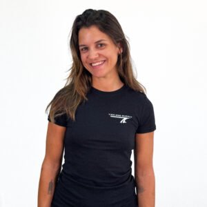 Camiseta Mujer Tier One Supply Negra - Algodón Orgánico Premium
